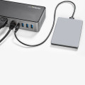 StarTech.com Dock USB-C & USB-A - Station d'Accueil Universelle à Triple Écran DisplayPort & HDMI 4K 60Hz - 85W Power Deliver