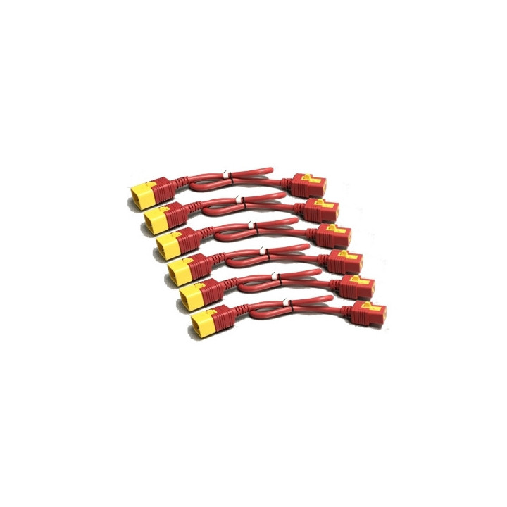 APC AP8714SX340 câble électrique Rouge 1,2 m Coupleur C19 Coupleur C20