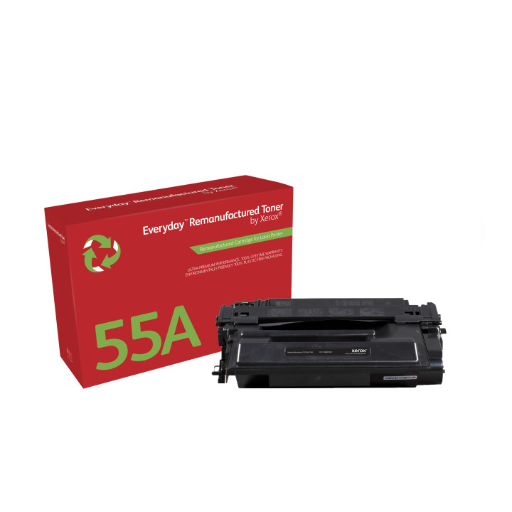 Toner remanufacturé Mono Everyday™ de Xerox compatible avec HP 55A (CE255A), Capacité standard