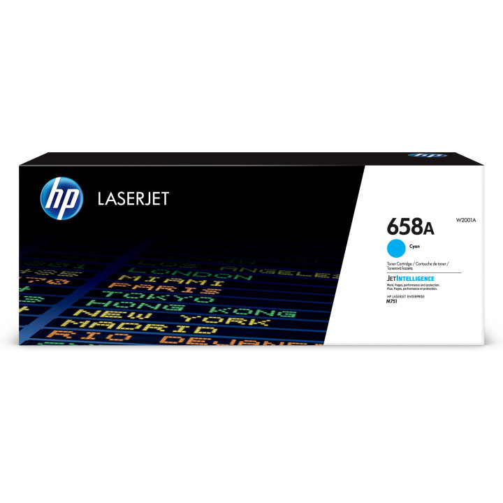 HP Toner cyan LaserJet 658A authentique