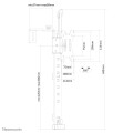 Neomounts FPMA-CH100BLACK Support d'écran à fixer 10-30" - pour le mur de séparation - rotatif