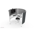 Neomounts FPMA-CH100BLACK Support d'écran à fixer 10-30" - pour le mur de séparation - rotatif