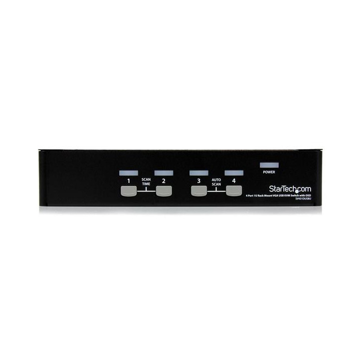 StarTech.com Commutateur KVM 4 Ports VGA USB, Montage en Rack et OSD - Switch KVM - 1920x1440