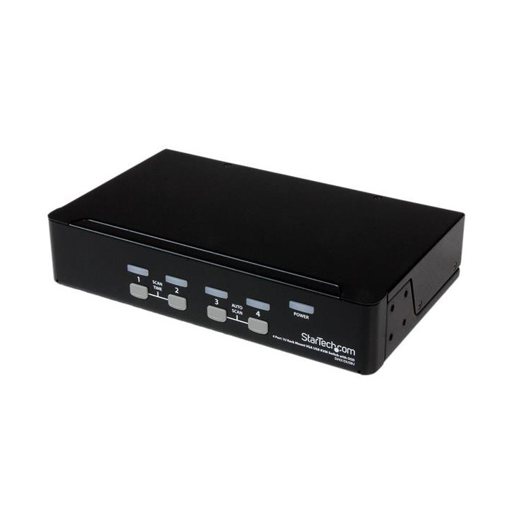 StarTech.com Commutateur KVM 4 Ports VGA USB, Montage en Rack et OSD - Switch KVM - 1920x1440