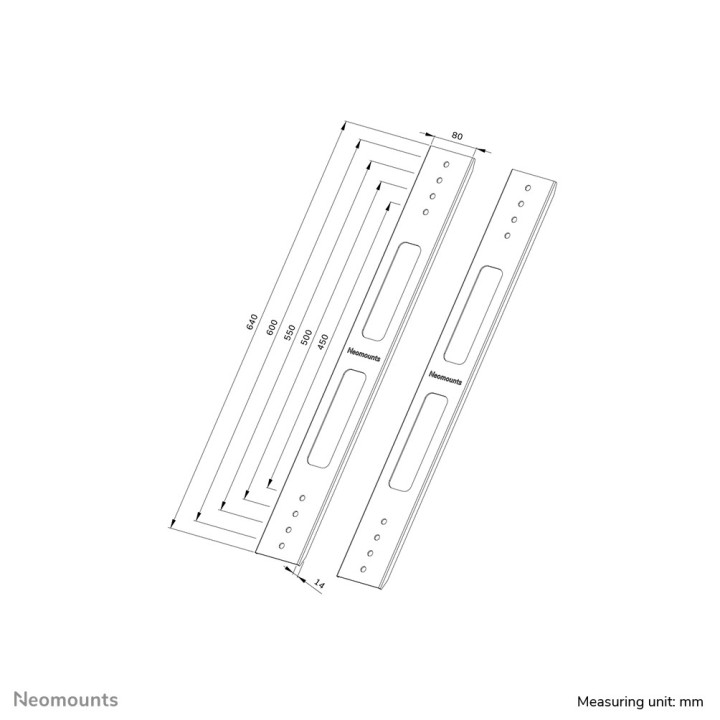 Neomounts AWL-250BL16 Kit d'extension VESA