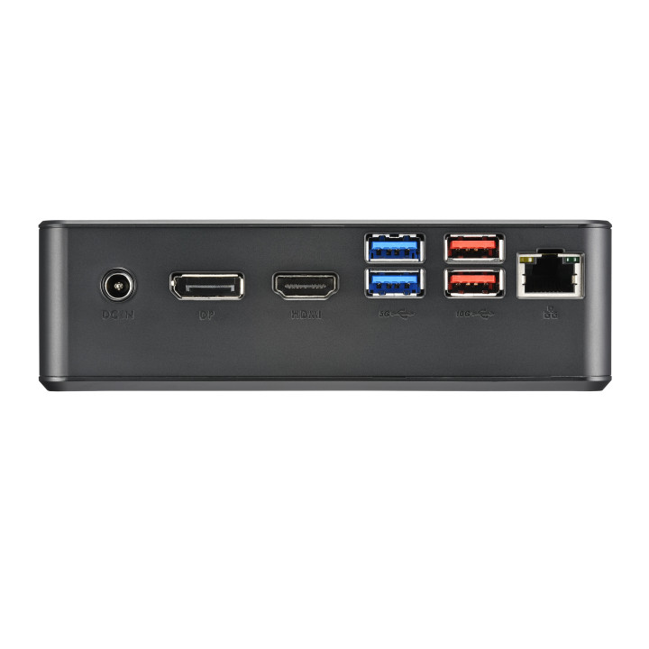 Shuttle XPC Nano PC NC40U, Intel Celeron 7305U, 1x HDMI, 1x DP,1xUSB-C/DP, 6x USB3.2, 1x 2.5" bay, 2x M.2, 1x LAN, RAID, foncti