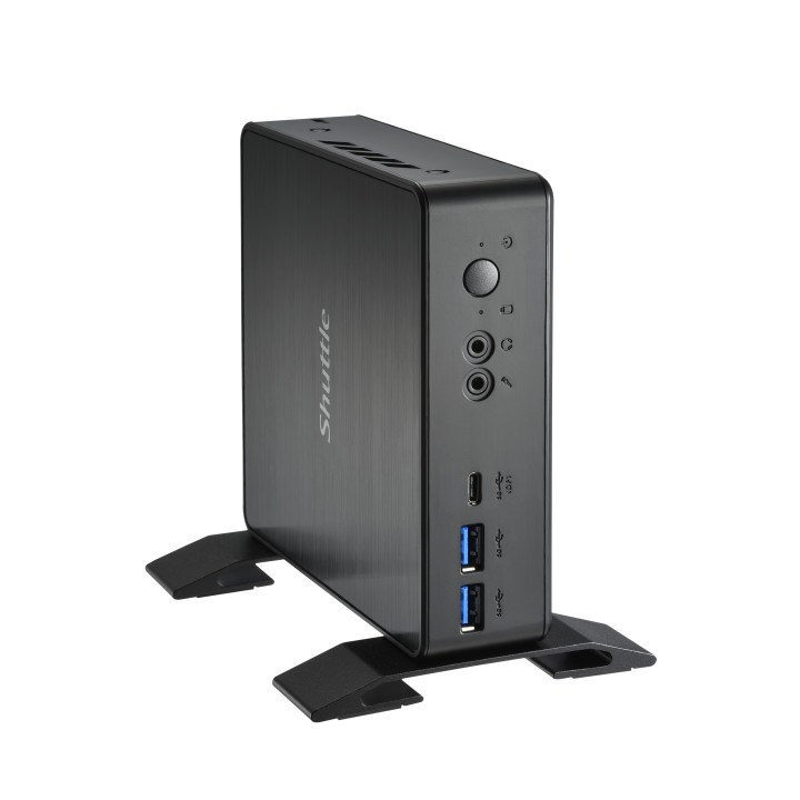 Shuttle XPC Nano PC NC40U, Intel Celeron 7305U, 1x HDMI, 1x DP,1xUSB-C/DP, 6x USB3.2, 1x 2.5" bay, 2x M.2, 1x LAN, RAID, foncti