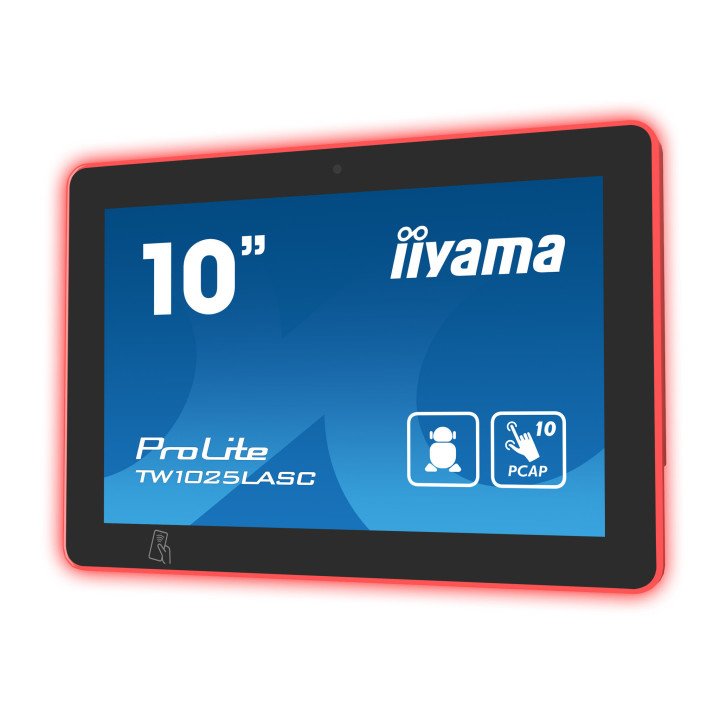 iiyama TW1025LASC-B1PNR écrans d’affichage de salle de réunion 25,6 cm (10.1") 1280 x 800 pixels LED 802.11b, 802.11g, Wi-F