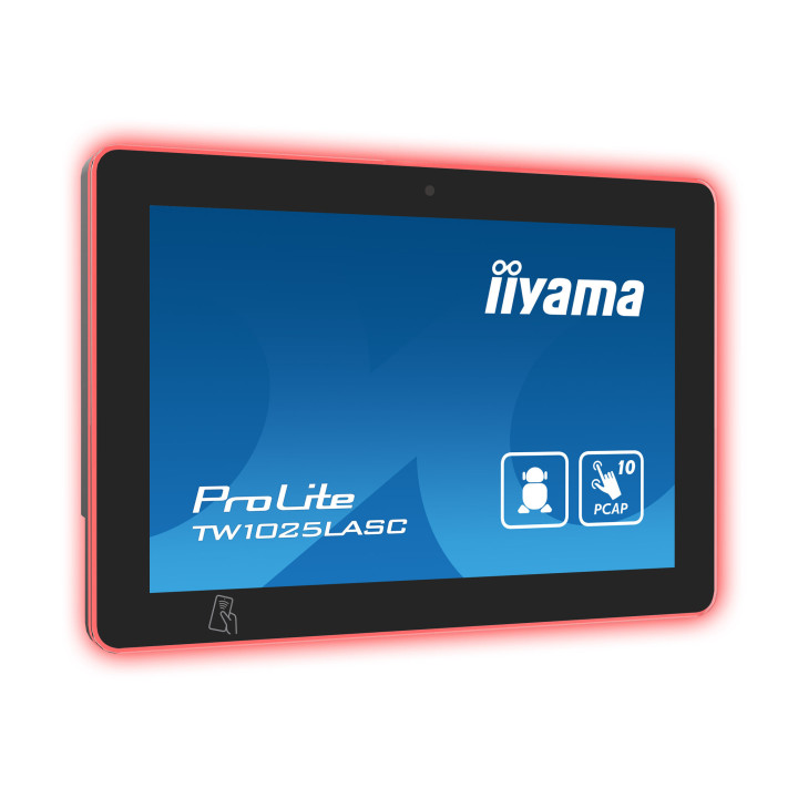 iiyama TW1025LASC-B1PNR écrans d’affichage de salle de réunion 25,6 cm (10.1") 1280 x 800 pixels LED 802.11b, 802.11g, Wi-F