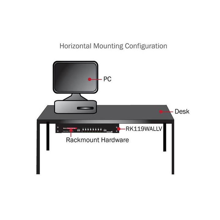 StarTech.com Support Mural Vertical en Acier pour Rack 4U 19"