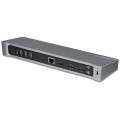StarTech.com Station d'Accueil USB-C 4K, Station d'Accueil pour Moniteur Triple UHD 4K, Mac & Windows, USB C vers HDMI & Displa