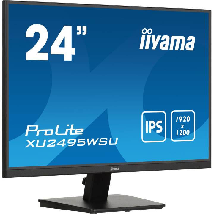 iiyama ProLite XU2495WSU-B7 écran plat de PC 61 cm (24") 1920 x 1200 pixels Full HD LED Noir