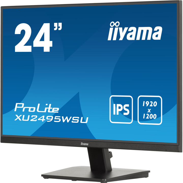 iiyama ProLite XU2495WSU-B7 écran plat de PC 61 cm (24") 1920 x 1200 pixels Full HD LED Noir