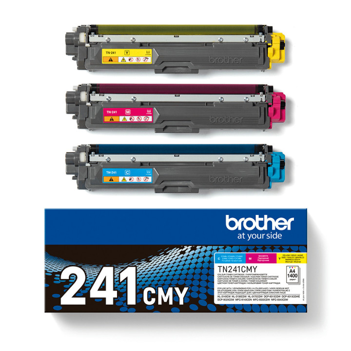 Brother TN-241CMY Cartouche de toner 3 pièce(s) Original Cyan, Magenta, Jaune