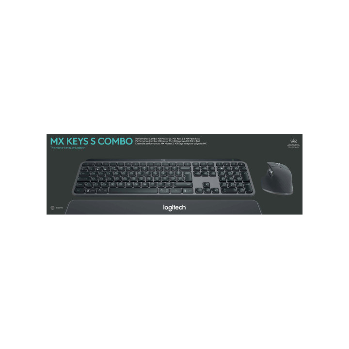 Logitech Master 920-011607 clavier Souris incluse Bureau Bluetooth AZERTY Français Graphite