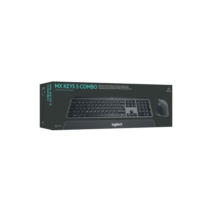 Logitech Master 920-011607 clavier Souris incluse Bureau Bluetooth AZERTY Français Graphite