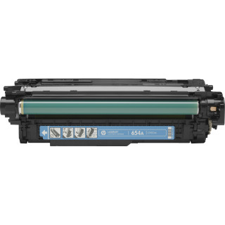 HP 654A toner cyan authentique LaserJet