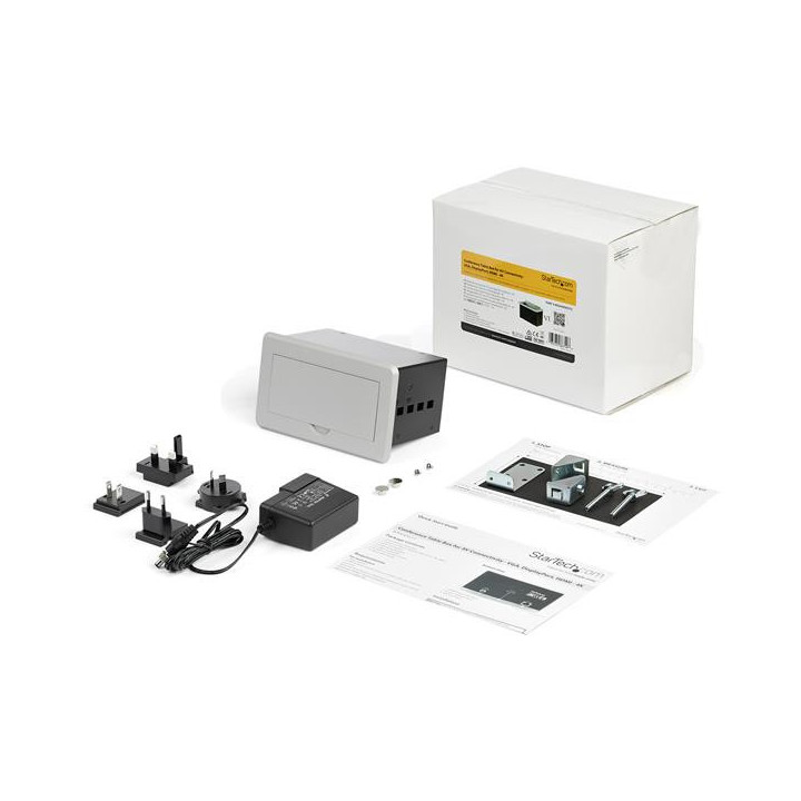 StarTech.com Boîtier de connexion pour table de réunion avec entrées DisplayPort, HDMI et VGA