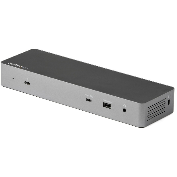 StarTech.com Dock Thunderbolt 3 Compatible Hôte USB-C - Écrans Double 4K 60Hz DisplayPort 1.4 ou Double HDMI - Simple 8K - St