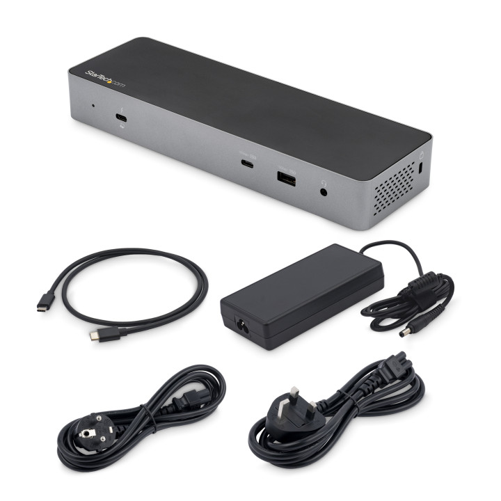 StarTech.com Dock Thunderbolt 3 Compatible Hôte USB-C - Écrans Double 4K 60Hz DisplayPort 1.4 ou Double HDMI - Simple 8K - St