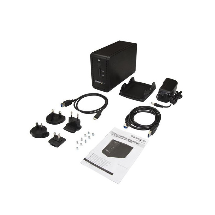 StarTech.com Boîtier USB 3.1 pour deux disques durs SATA de 3,5" (6 Gb/s) avec RAID - USB-C et USB-A