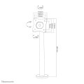Neomounts NS-DPOS100BLACK Support de bureau pour écran à poser 10-32" - à visser