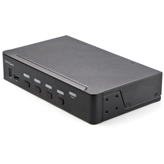 StarTech.com Commutateur KVM HDMI à 4 Ports - Moniteur Unique 4K 60Hz Ultra HDR - Commutateur KVM de Bureau HDMI 2.0 avec Hub 