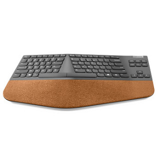 Lenovo Go Wireless Split clavier Bureau RF sans fil QWERTY Anglais américain Gris