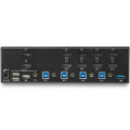 StarTech.com Switch KVM double affichage HDMI 4K 30 Hz à 4 ports avec hub USB intégré