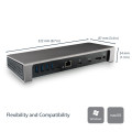 StarTech.com Dock Thunderbolt 3 pour PC portable - Station d'Accueil à Double Écran - Dual 4k 60Hz Displayport - 85W Power De