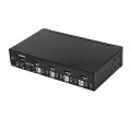 StarTech.com Switch KVM DisplayPort à 4 Ports - 4K60Hz - Écran Unique - Switch KVM USB UHD DP 1.2 à 2 Ports avec Hub USB 3.0