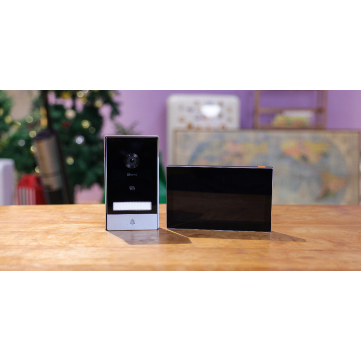 EZVIZ HP7 système vidéophone 17,8 cm (7") Noir, Argent