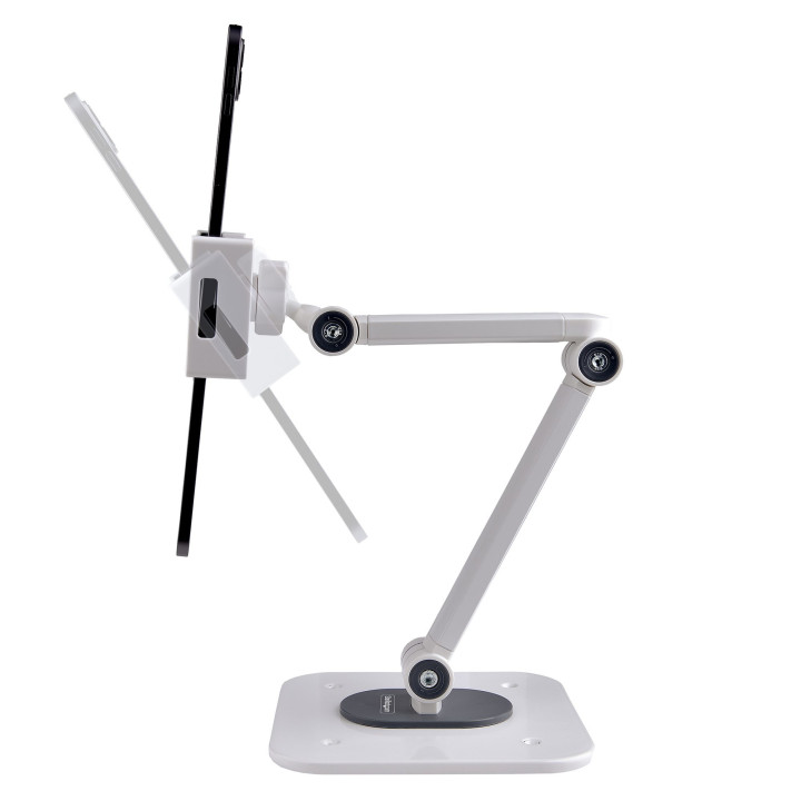 StarTech.com Support de Tablettes Réglable pour Bureau - Support Mural - Capacité 1kg - Support Universel Ergonomique et Arti