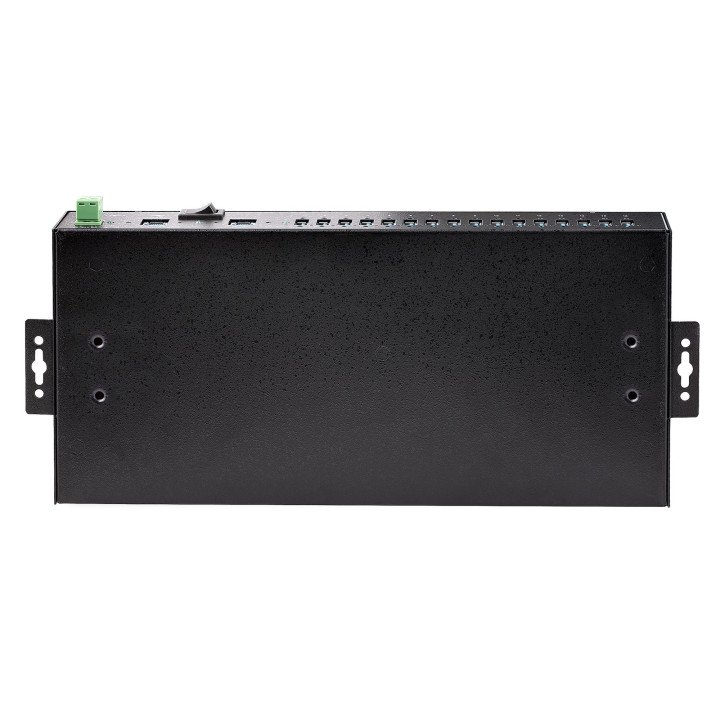 StarTech.com Hub USB 3.0 5Gbps Industriel à 16 Ports - Montage DIN/Surface/Rack - Protection ESD - Commutateur USB 3.0 Aliment