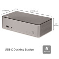 StarTech.com Station d'accueil USB-C double affichage DisplayPort - Baie de lecteur de disque dur/SSD SATA de 2,5 pouces - MST 
