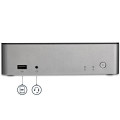 StarTech.com Station d'accueil USB-C double affichage DisplayPort - Baie de lecteur de disque dur/SSD SATA de 2,5 pouces - MST 