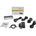 StarTech.com Station d'accueil USB-C double affichage DisplayPort - Baie de lecteur de disque dur/SSD SATA de 2,5 pouces - MST 