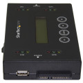 StarTech.com Duplicateur et Effaceur de Disque Dur Autonome 1:1, Cloneur et Effaceur de HDD/SSD SATA et de Clé USB, Écran LCD