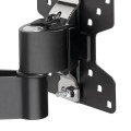 Vogel's PFW 1040, Draaibare wandsteun anti diefstal 180 graden, zwart, 10-27, max vesa 100x100 mm, 16 kg 71,1 cm (28") Noir