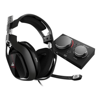 ASTRO Gaming A40 TR + MixAmp Pro TR Casque Avec fil Arceau Jouer Noir, Rouge, Argent