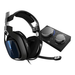 ASTRO Gaming A40 TR + MixAmp Pro TR Casque Avec fil Arceau Jouer Noir, Bleu