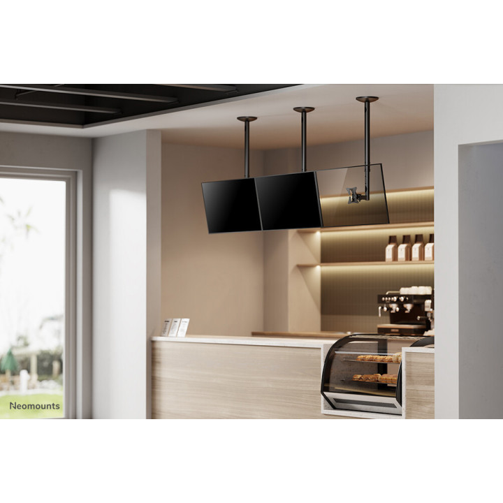 Neomounts FPMA-C050BLACK Support de plafond pour écran de 10-30" - h60-85 cm