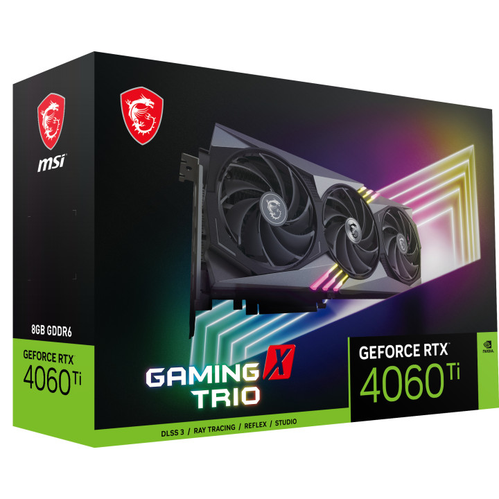 MSI GAMING GeForce RTX 4060 Ti X TRIO 8G NVIDIA 8 Go GDDR6