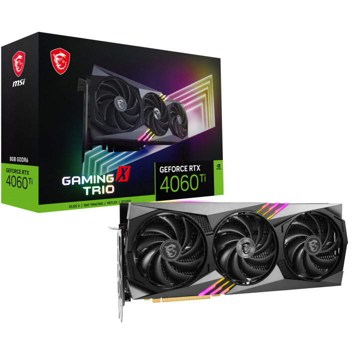 MSI GAMING GeForce RTX 4060 Ti X TRIO 8G NVIDIA 8 Go GDDR6
