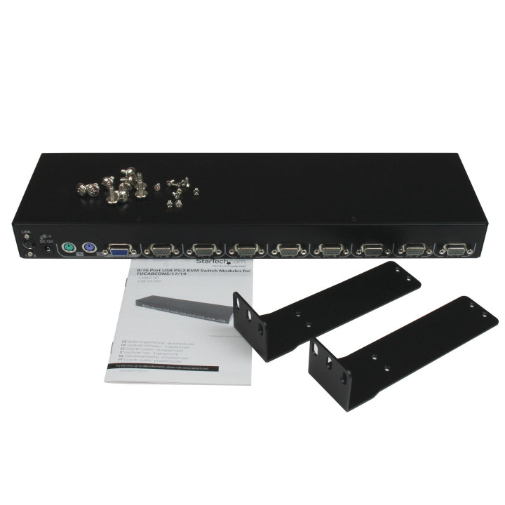 StarTech.com Module de commutateur KVM USB PS/2 à 8 ports pour console 1UCABCONS17/19