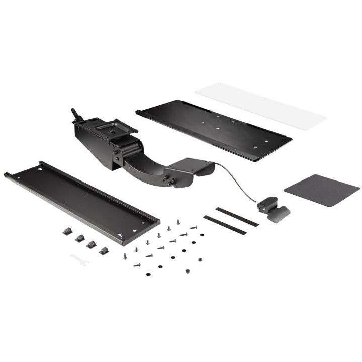StarTech.com Support Clavier Coulissant sous Bureau - Tablette Clavier et Souris Ajustable en Hauteur - Mouvement Complet - 25 