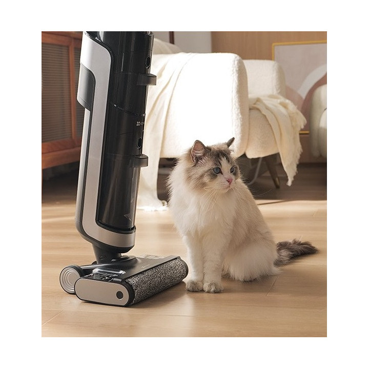 EZVIZ RH1 Aspirateur traineau Batterie Sec&humide HEPA Sans sac 200 W Noir, Gris 4 Ah