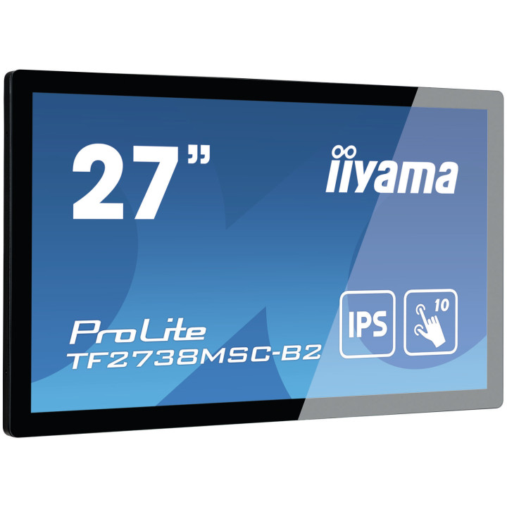 iiyama ProLite TF2738MSC-B2 écran plat de PC 68,6 cm (27") 1920 x 1080 pixels Full HD LED Écran tactile Multi-utilisateur Noi