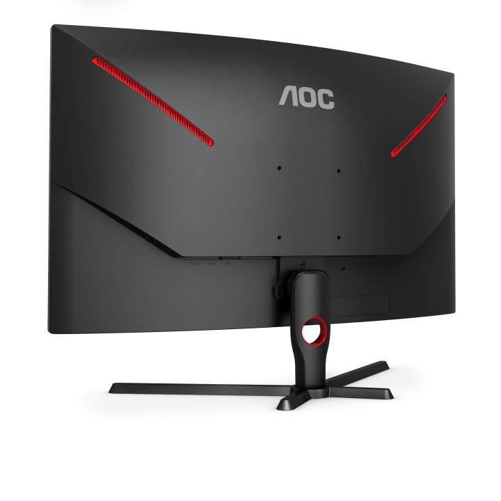 AOC C32G3AE/BK écran plat de PC 80 cm (31.5") 1920 x 1080 pixels Full HD LED Noir, Rouge