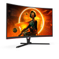 AOC C32G3AE/BK écran plat de PC 80 cm (31.5") 1920 x 1080 pixels Full HD LED Noir, Rouge